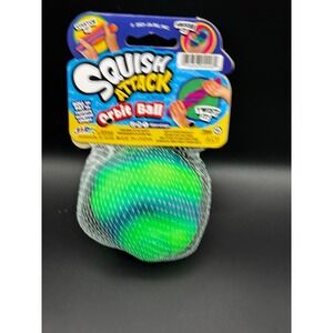 Ja-Ru Squish Attack Orbit Ball Green Blue Stretchy Fidget Sensory Toy 5508 NEW
